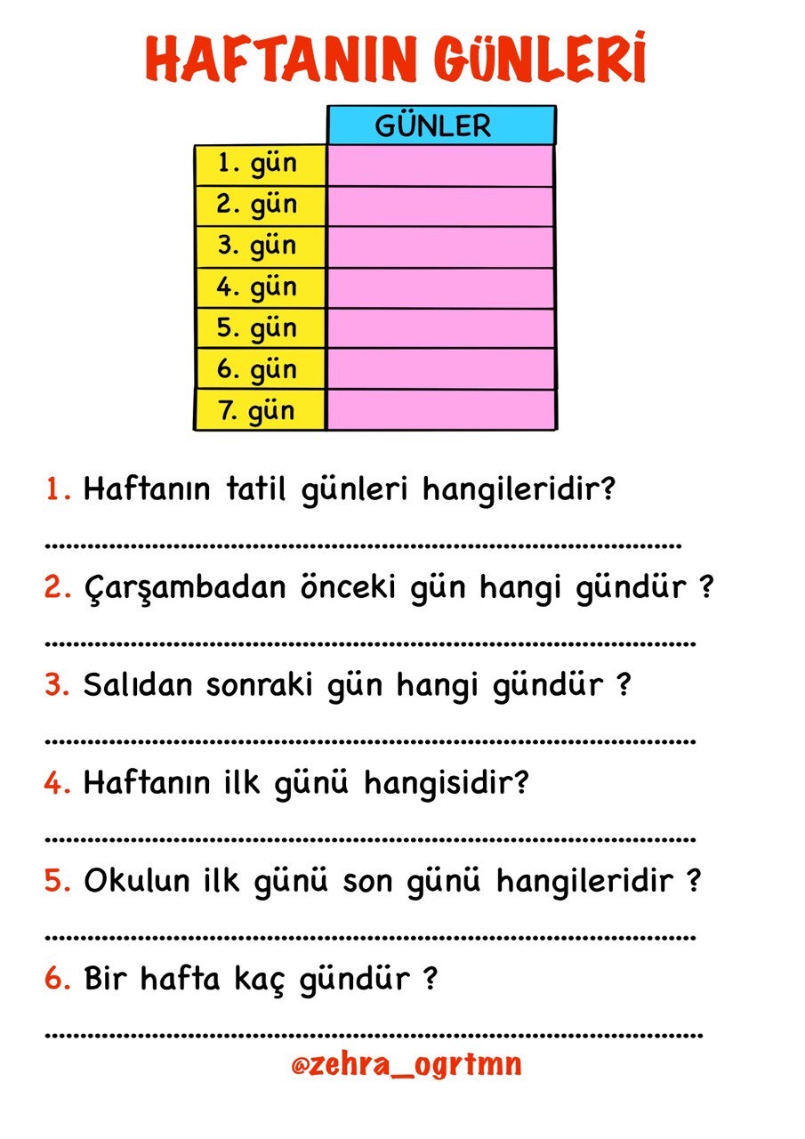 Zamanı Ölçme Etkinlikleri