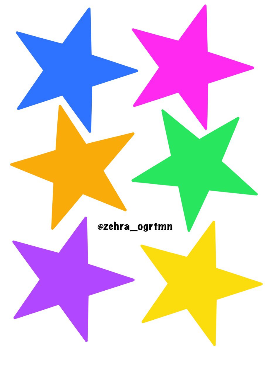 Karne Hatırası Panosu Yıldız Şablonları