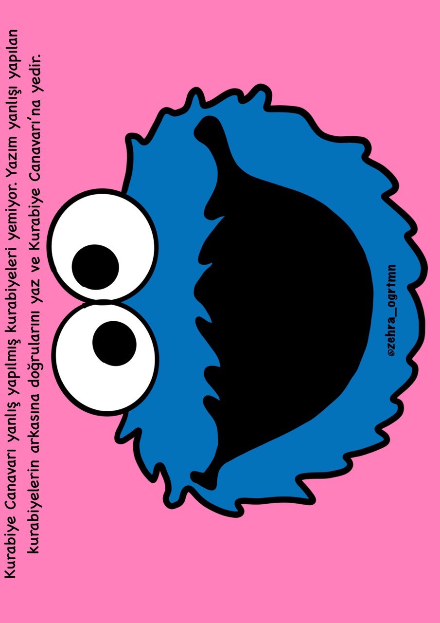 Kurabiye Canavarı Yazım Yazım Yanlışı Etkinliği