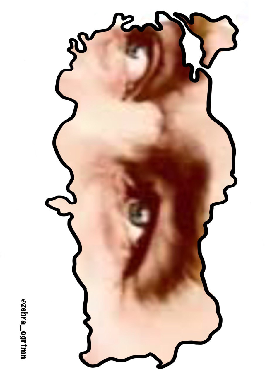 (9 a4 )Atatürk’ün Gözleri Türkiye Haritası