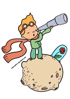 4 A4 Küçük Prens Görseli 3 RENKLİ