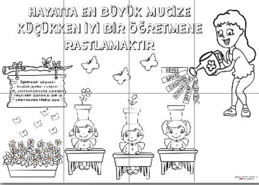 8 A4 Grup Boyama Çalışması Pano 5