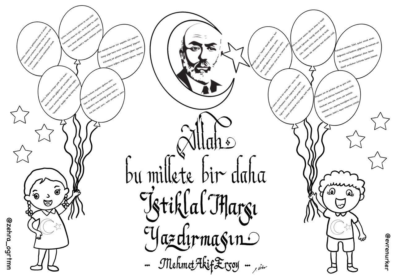 A4 12 Mart Boyama Etkinliği