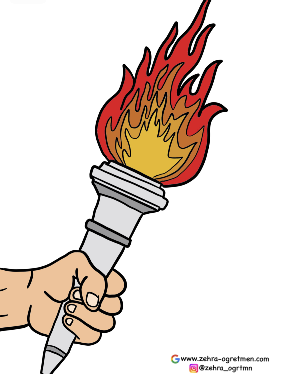 A4 Meşaleler RENKLİ RENKSİZ