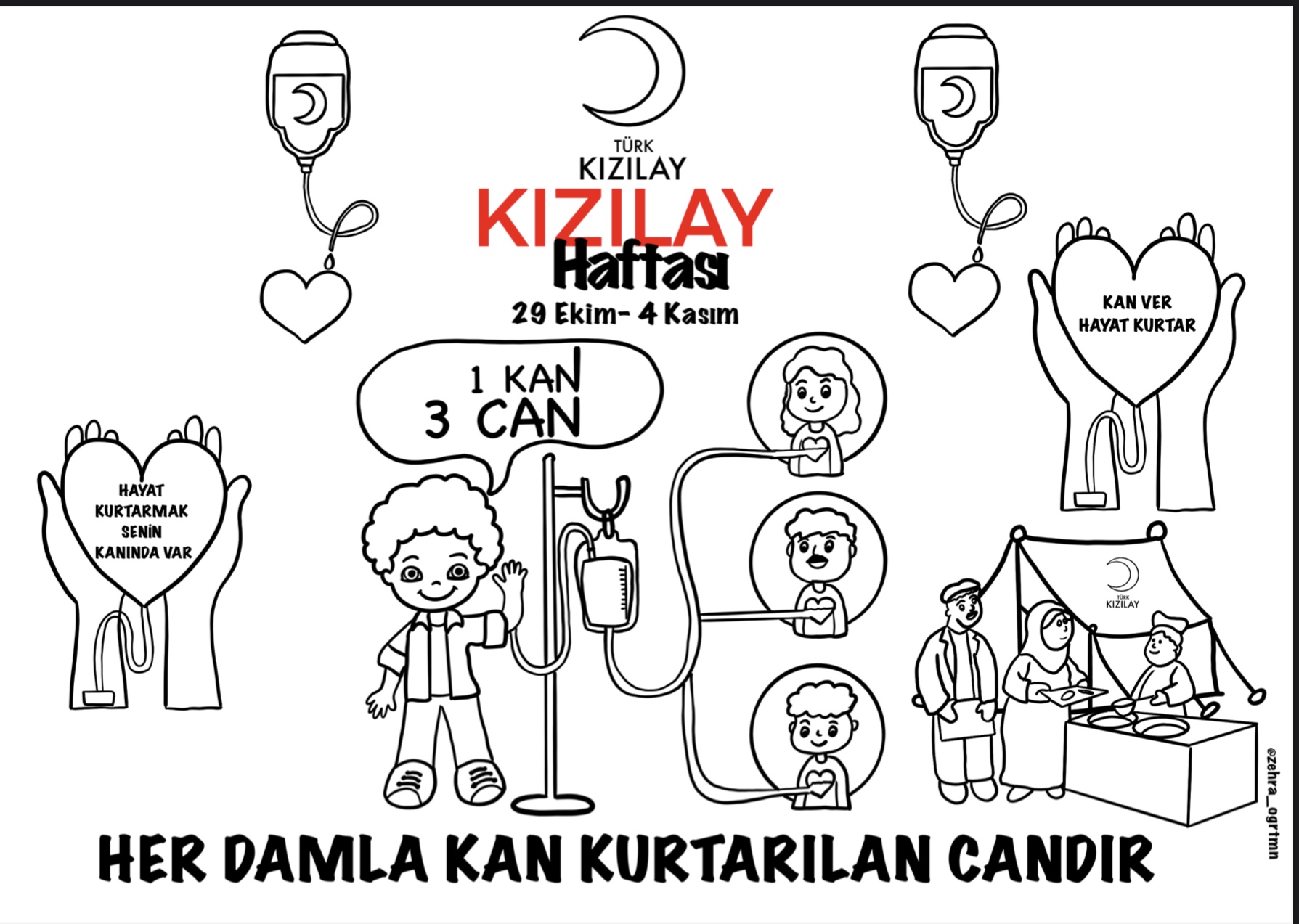 Kızılay Haftası Boyama Etkinliği