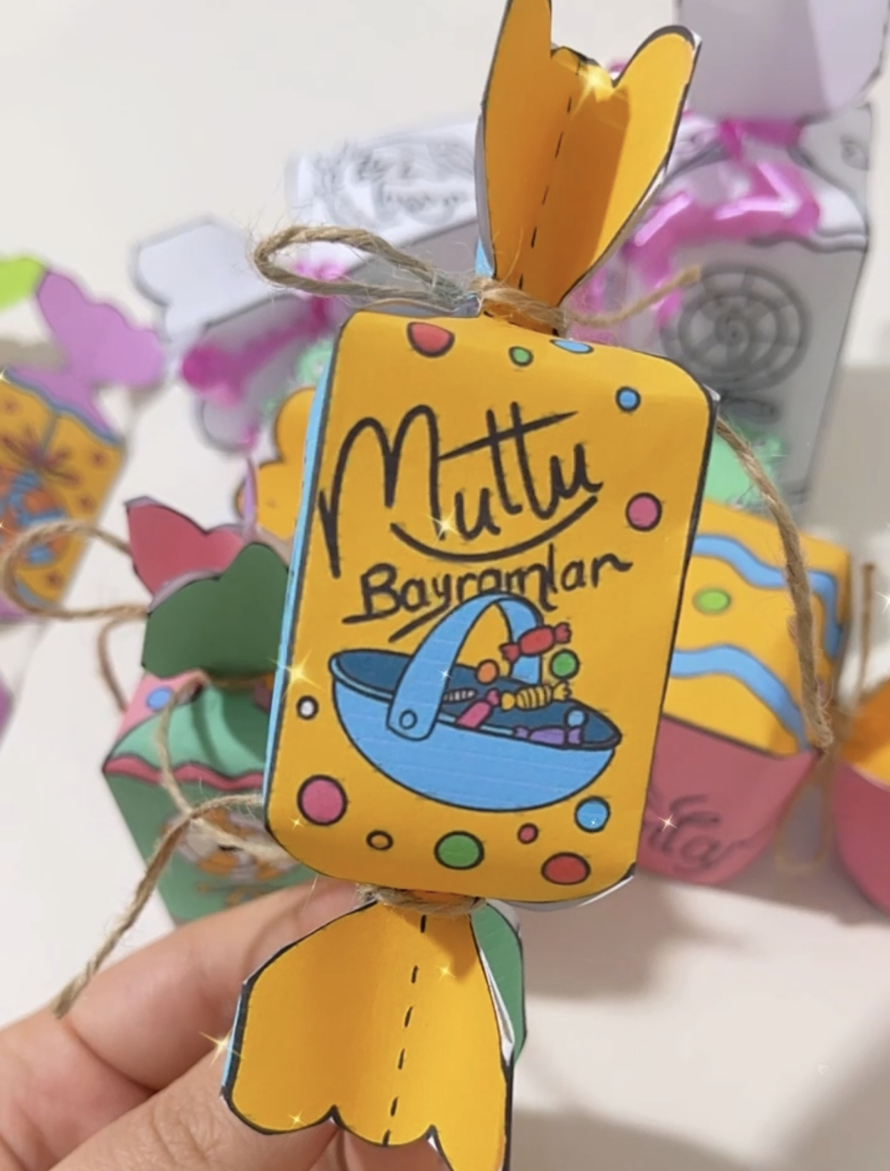 Mutlu Bayramlar Bayram Şekeri Kutusu