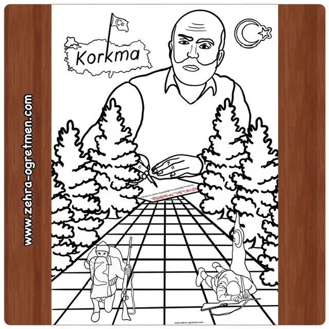 Mehmet Akif Ersoy Boyama Çalışması