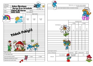 ŞİRİNLER KARNE BASKI SÜSÜ 2023