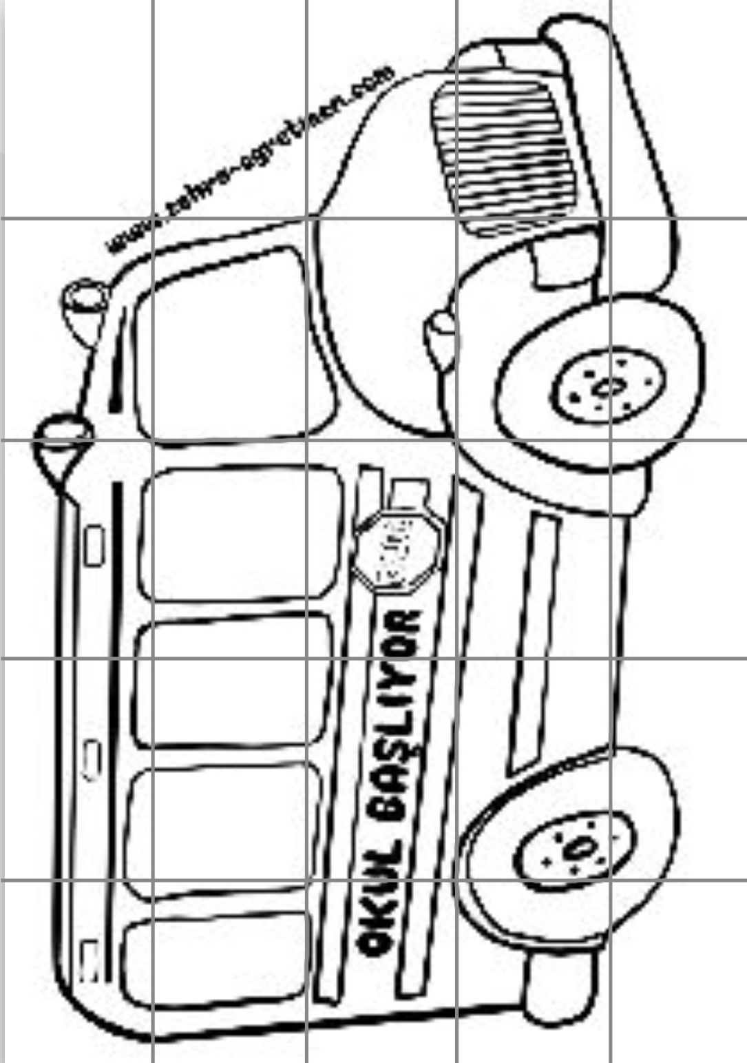 25 A4 Okul Başlıyor Okul Servisi Etkinliği RENKSİZ