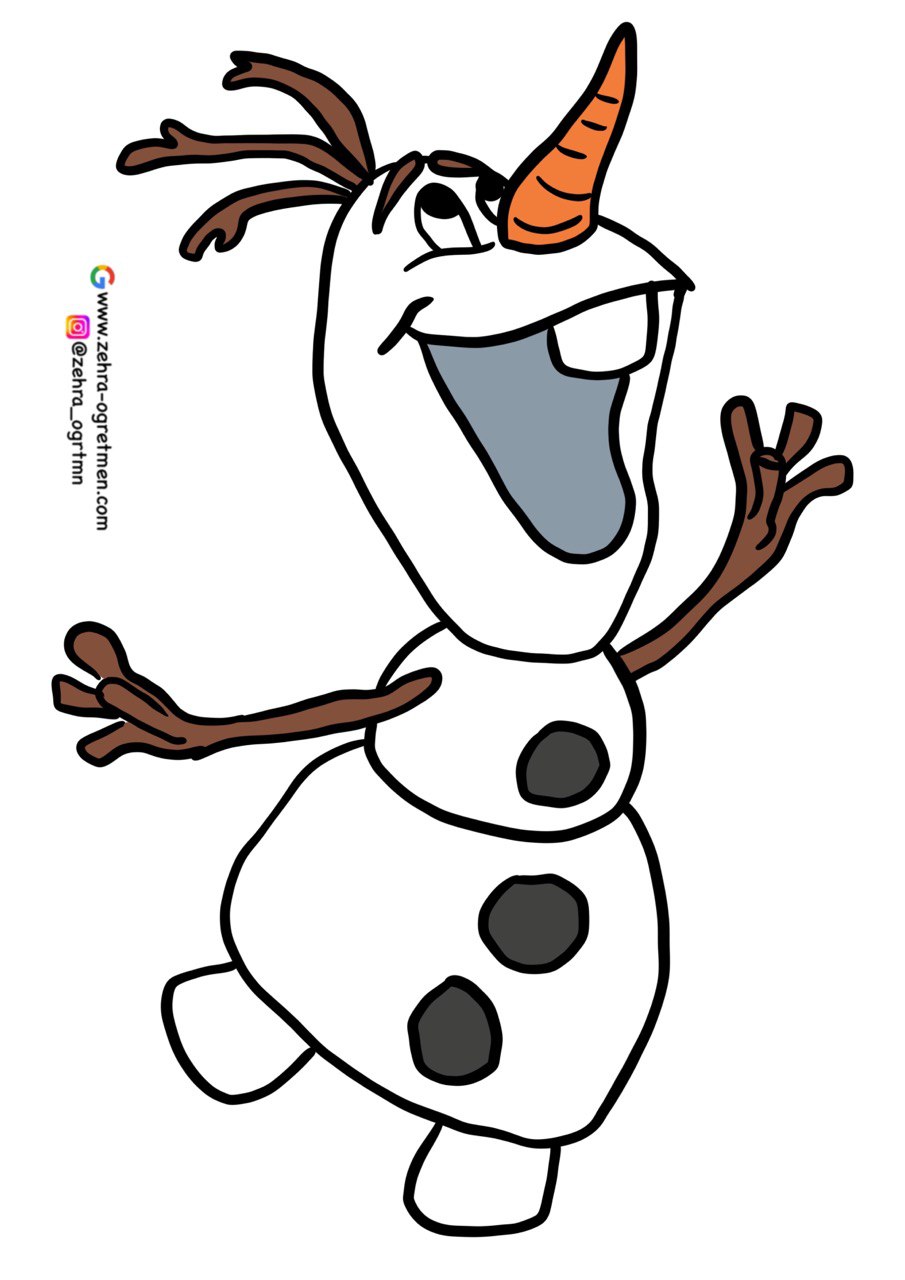 (16 A4) Olaf 2 RENKLİ