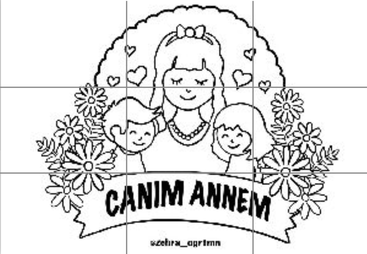 9 A4 Canım Annem Renksiz