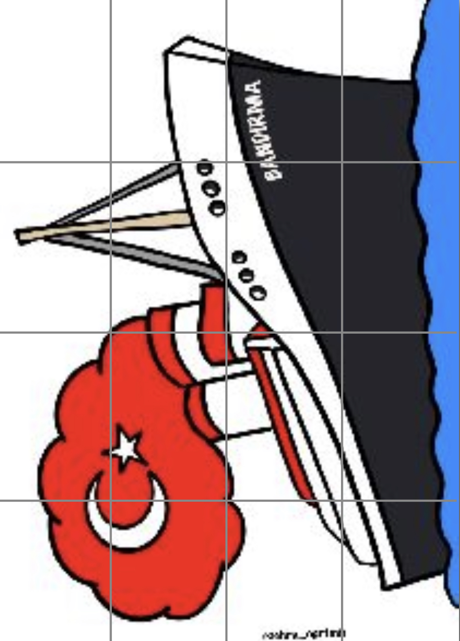 16 A4 Bandırma Vapuru Renkli