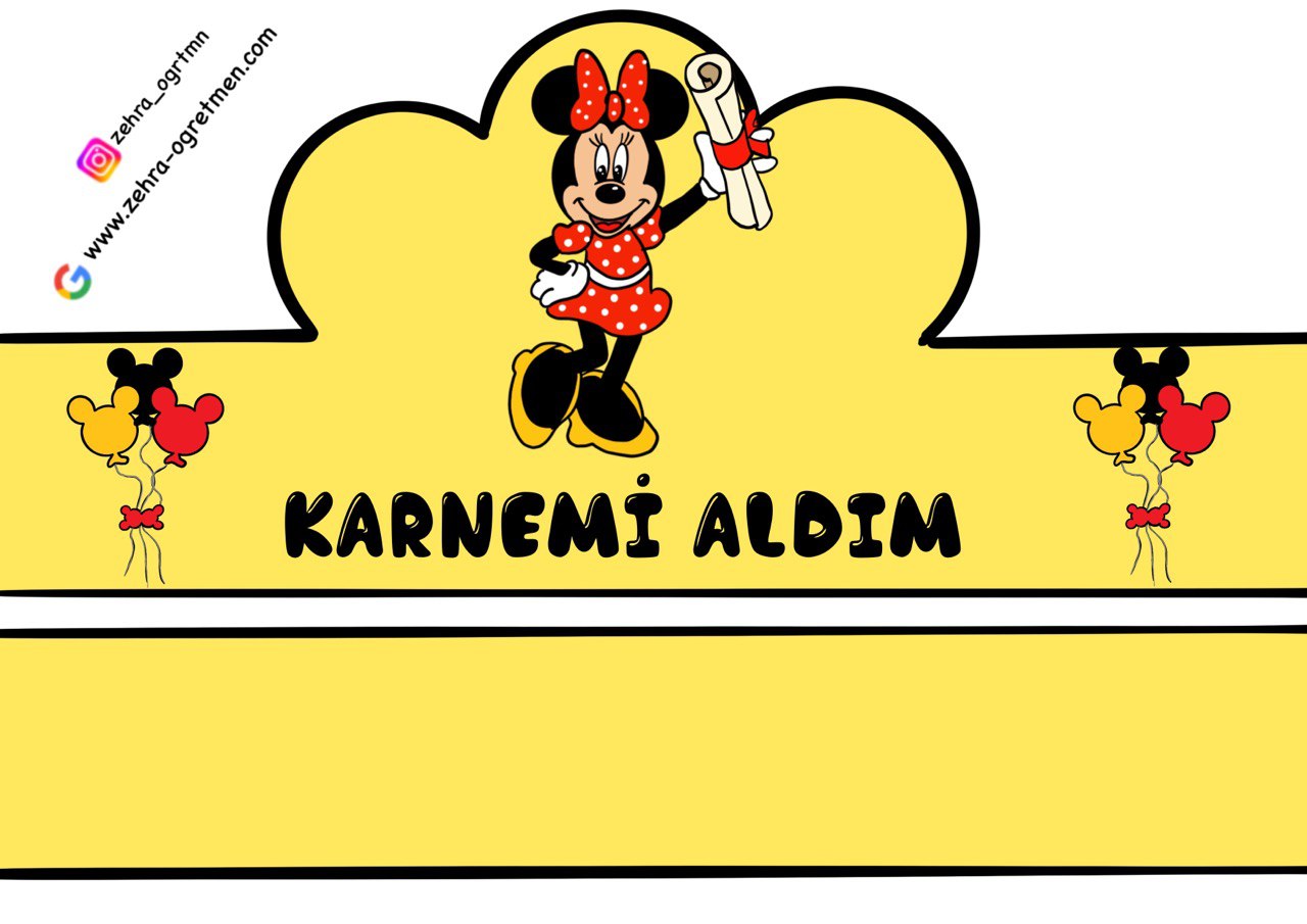 Mickeyli KARNE TAÇLARI 2023