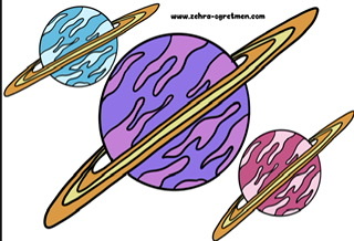 Küçük Prens Pano 2 Gezegenler