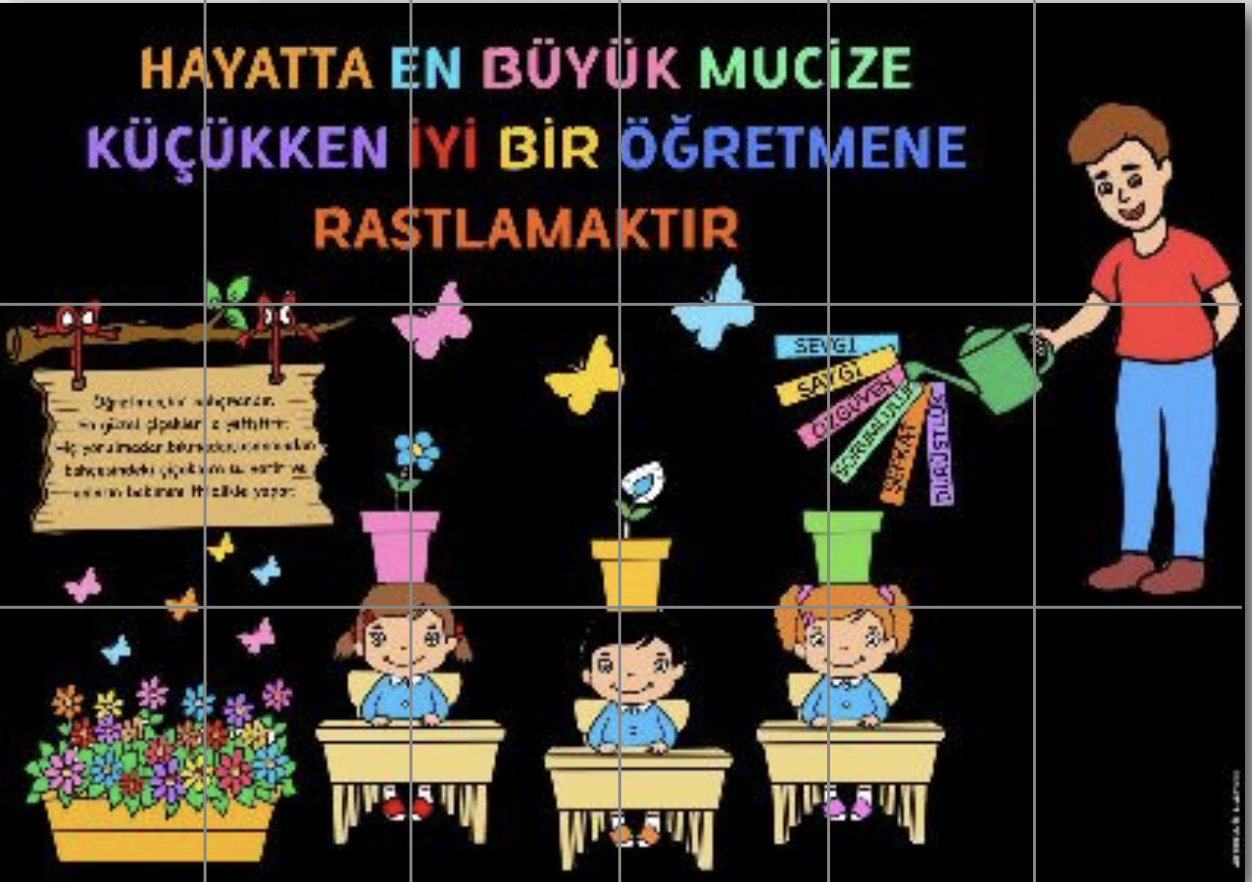 18 A4 ( Erkek Öğretmen) Hayatta En Büyük Mucize Küçükken İyi Bir Öğretmene Rastlamaktır RENKLİ