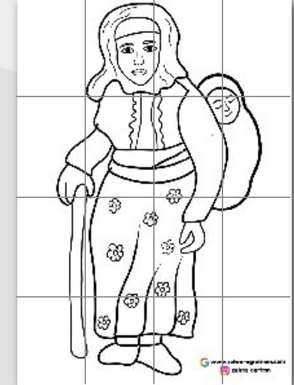 16 A4 Sırtında Bebek Taşıyan Kadın RENKSİZ