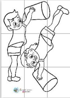 Kapı Süsü Çocuk Görselleri ( 9 A4 RENKSİZ)