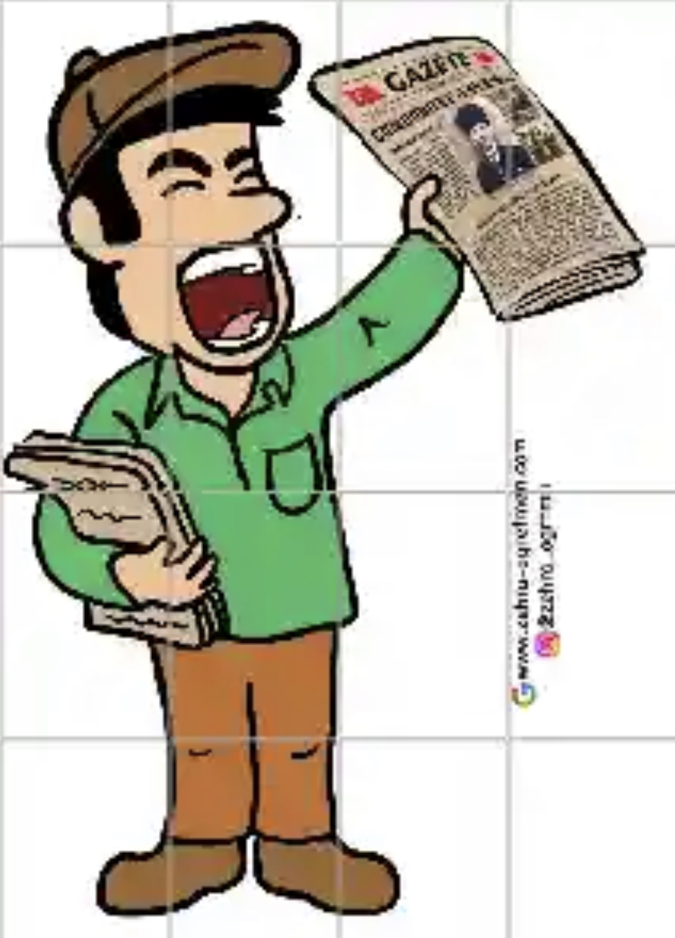 16 A4 Gazete Satan Çocuk 2 RENKLİ