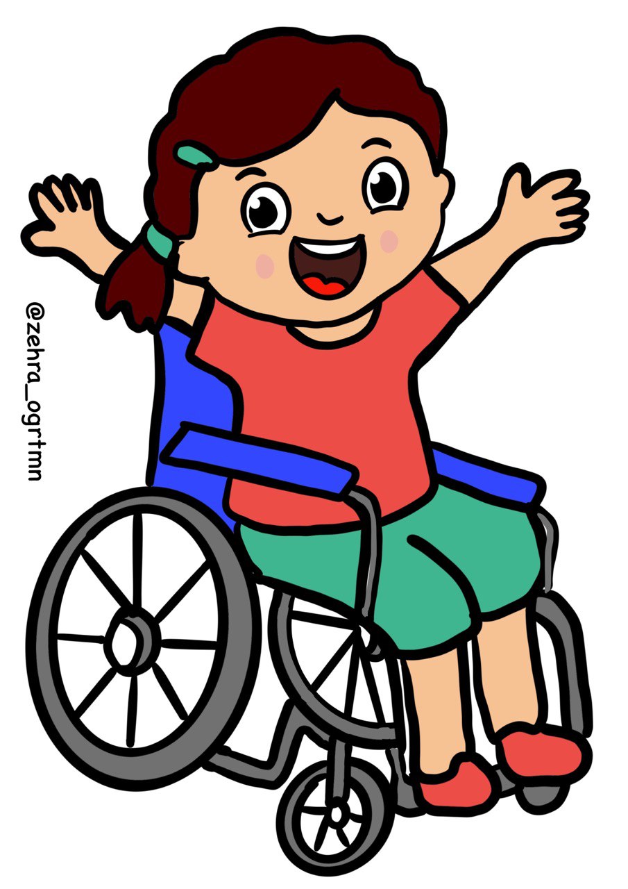 (4 a4) RENKLİ 3 Aralık Dünya Engelliler Günü Çocuklar ve Gökkuşağı