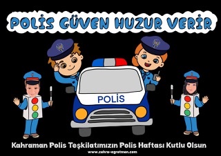 A4 Polis Haftası Pano Görselleri