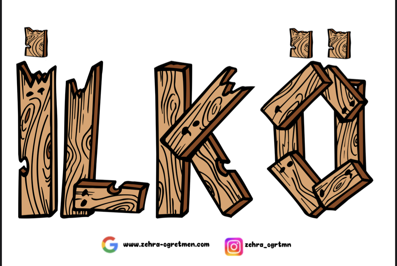 İlköğretim Haftamız Kutlu Olsun Yazı Şablonu RENKLİ