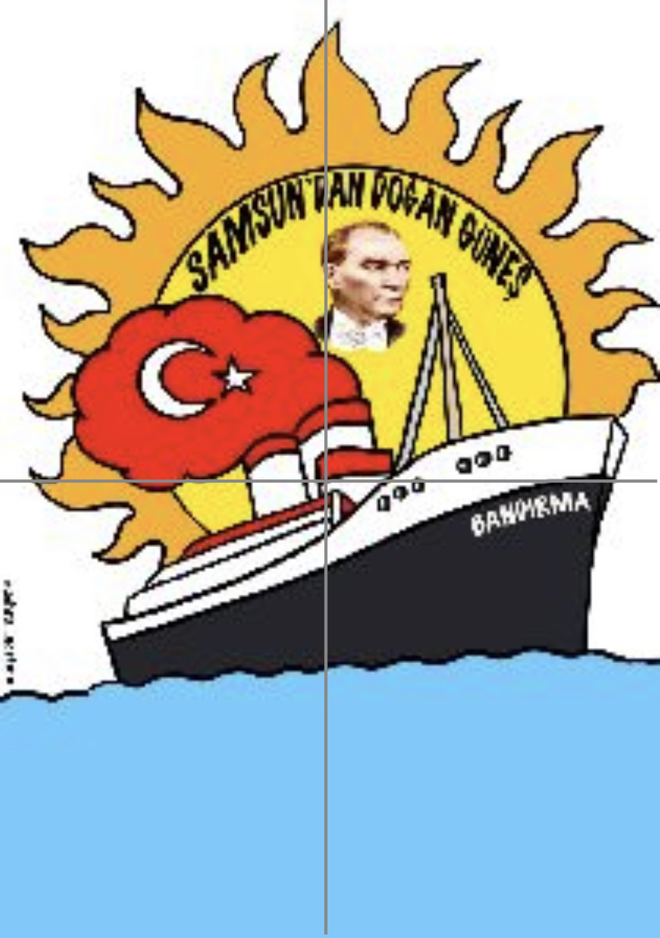 4 A4 Samsun’dan Doğan Güneş Bandırma Vapuru Renkli