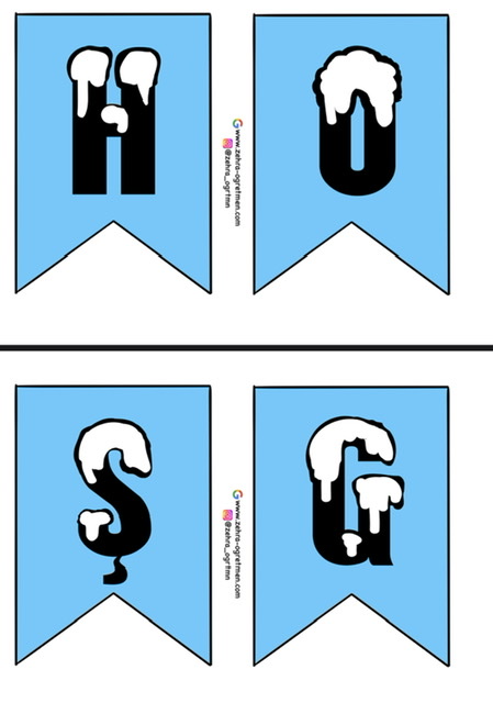 Hoş Geldin 2023 Yazı Şablonu ( Mavi)