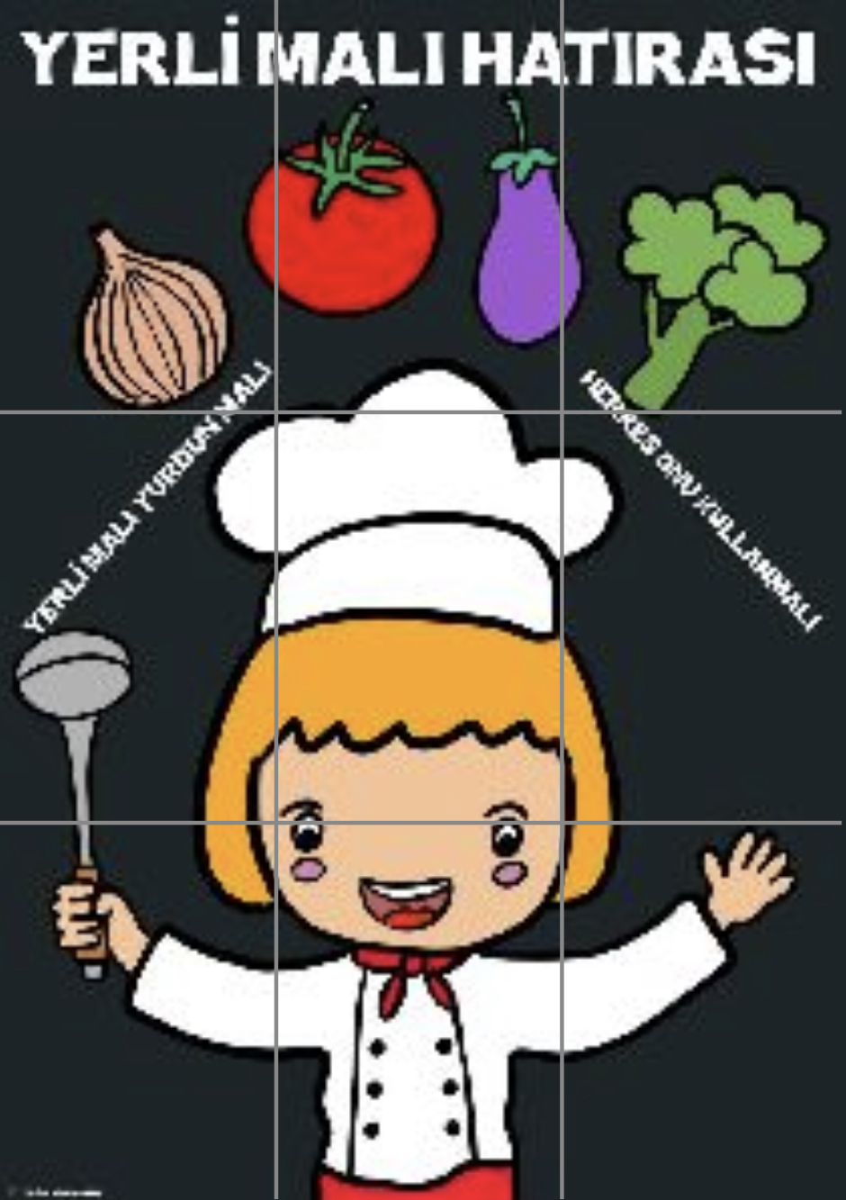 9 A4 Yerli Malı Hatırası ( Kız Aşçı)