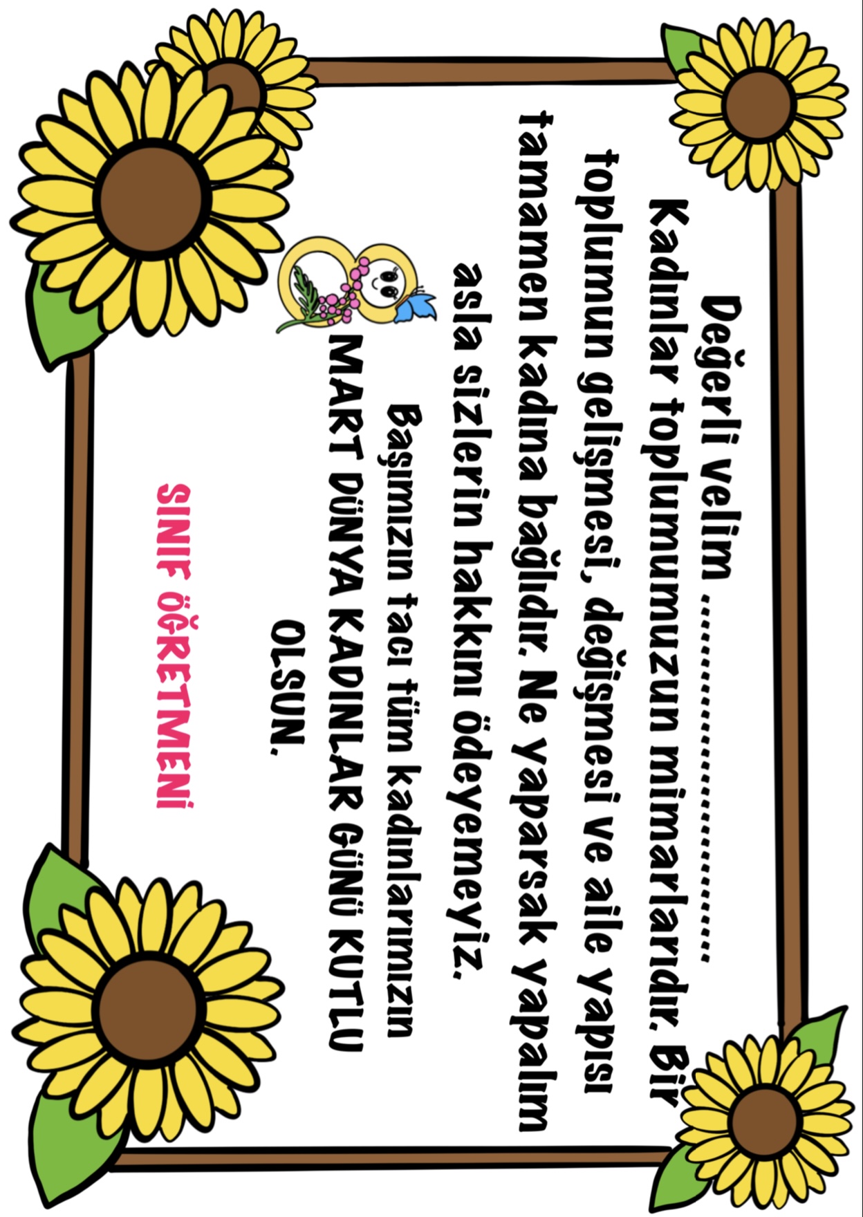 8 Mart Kadınlar Günü Sertifikaları