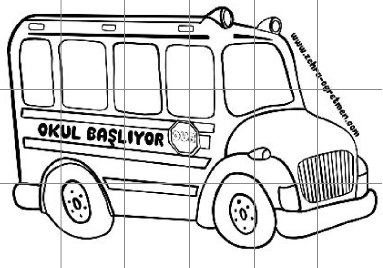 18 A4 Okul Başlıyor Okul Servisi Etkinliği RENKSİZ