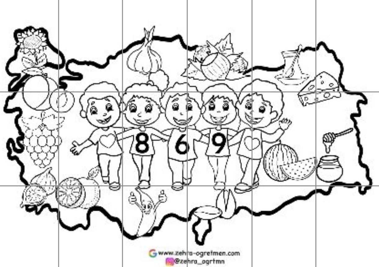 869 Yerli Malı Haritası ( 18 A4 RENKSİZ)