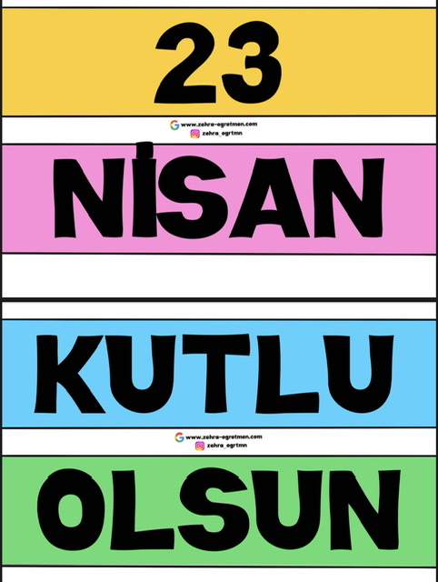23 Nisan Kutlu Olsun ( Küçük Boy)