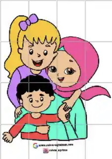 16 A4 Tesettürlü Anne 2 RENKLİ