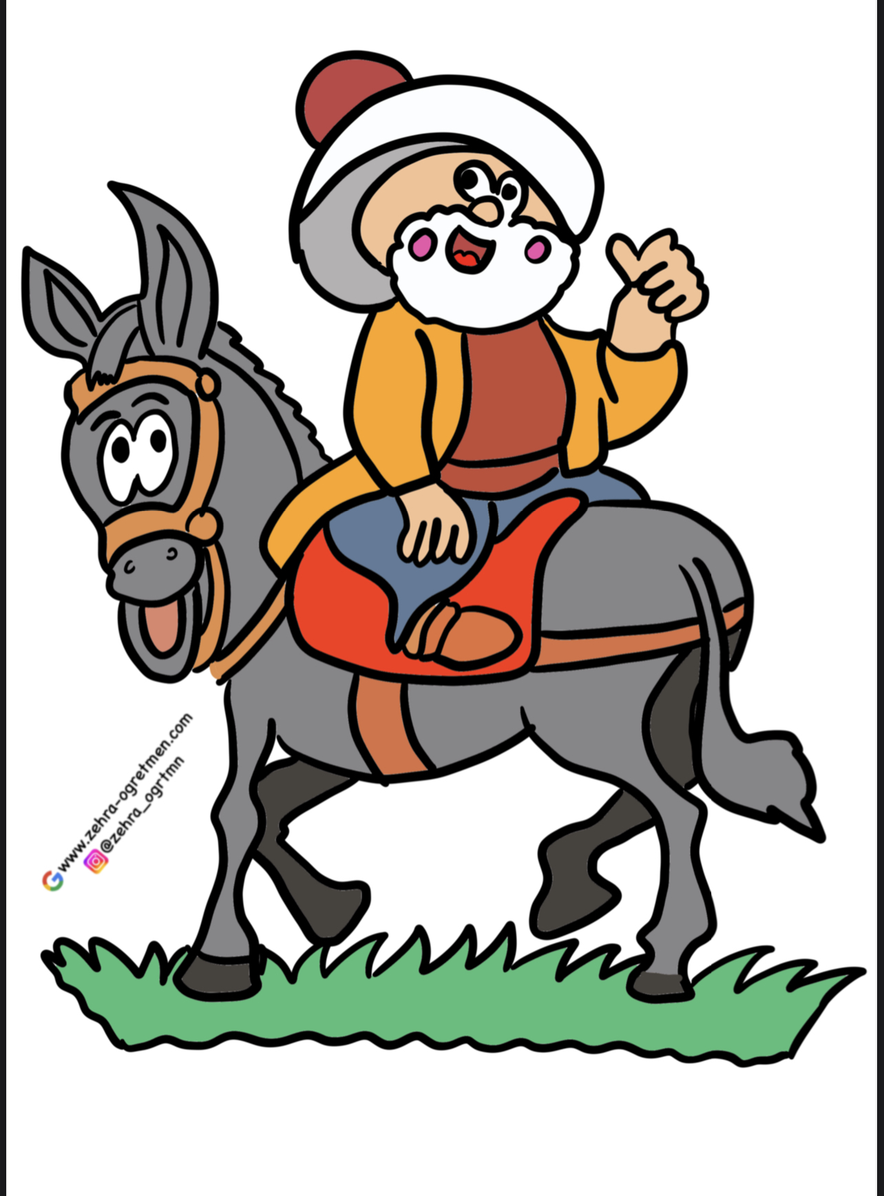 A4 Nasreddin Hoca Görselleri