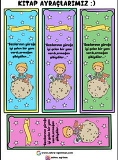 Hediyelik Küçük Prens Kitap Ayraçları