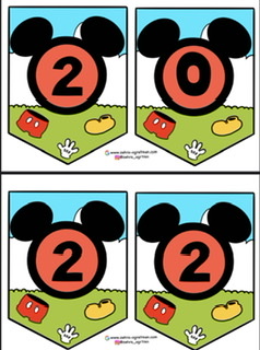 Mickeyli 2022 2023 FLAMA ( Renkli Renksiz)