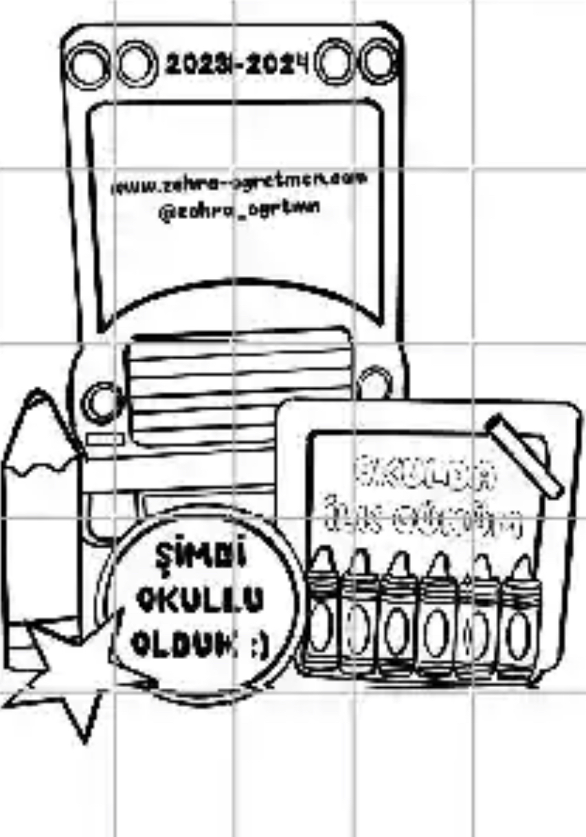 25 A4 Şimdi Okullu Olduk Okul Servisi RENKSİZ