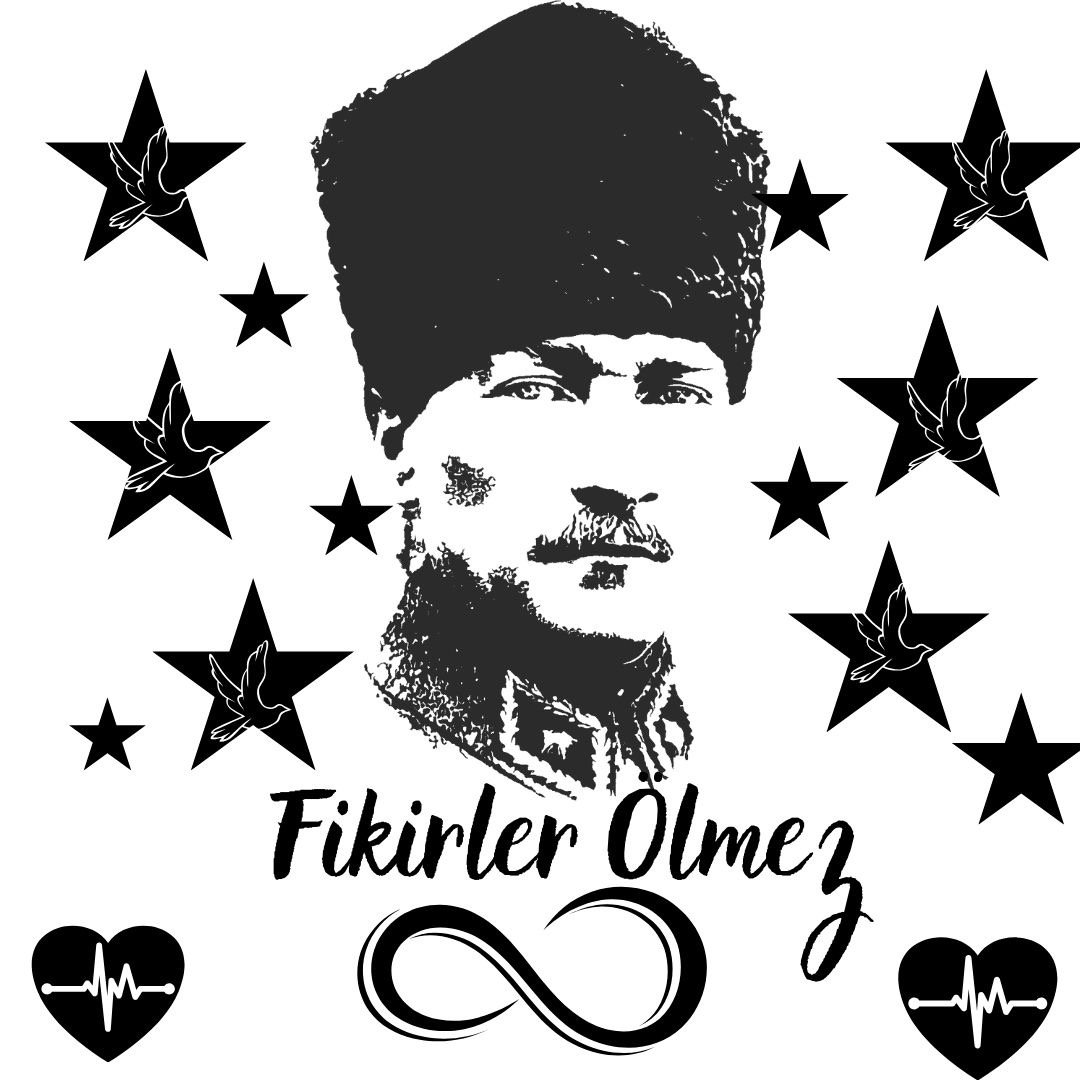 ( 10 Kasım Pano 6) Fikirler Ölmez Yazısı 6 A4