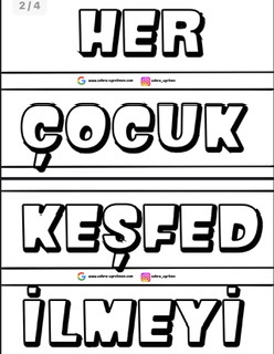 Her Çocuk Keşfedilmeyi Bekleyen Bir Yıldızdır Kapı Süsü Yazı Şablonu 1 RENKSİZ