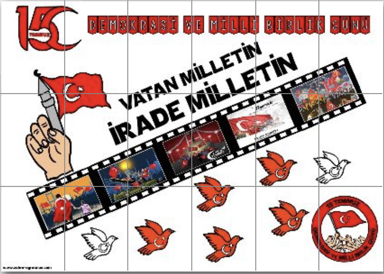 18 A4 15 Temmuz Panosu 2 ( BEYAZ ARKA PLANLI)