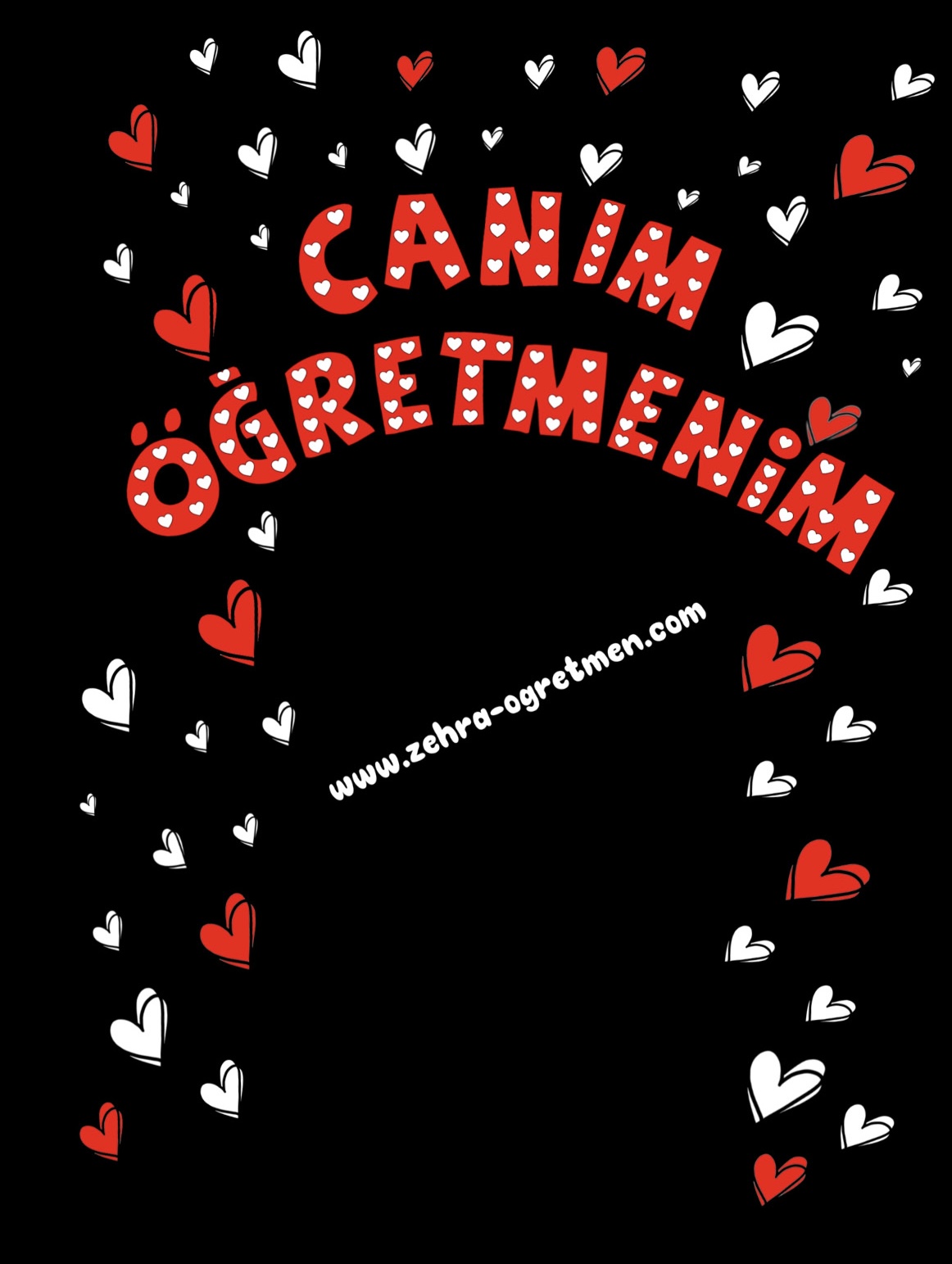 ( PANO 2) Canım Öğretmenim Panosu Harfleri RENKLİ