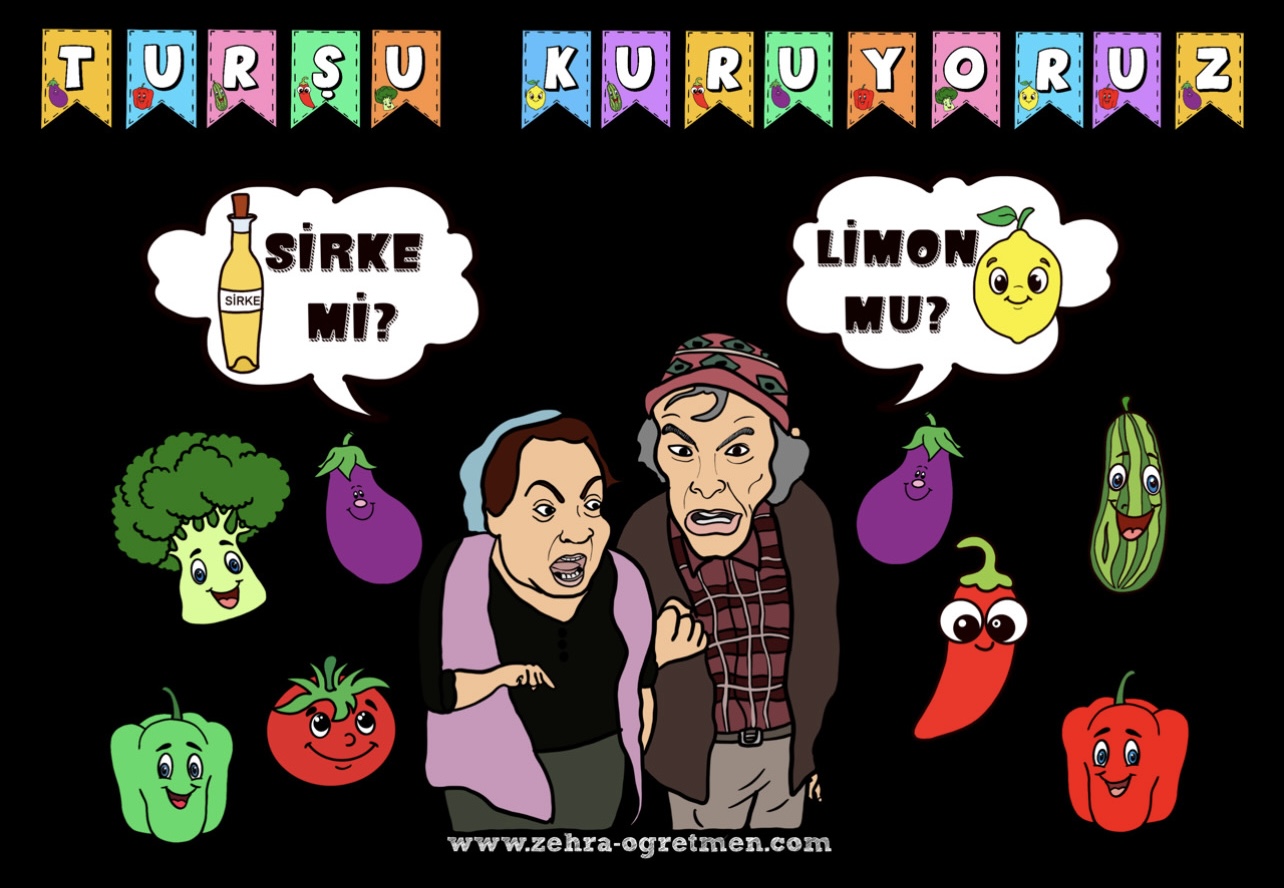 Turşu Kuruyoruz Flama RENKLİ