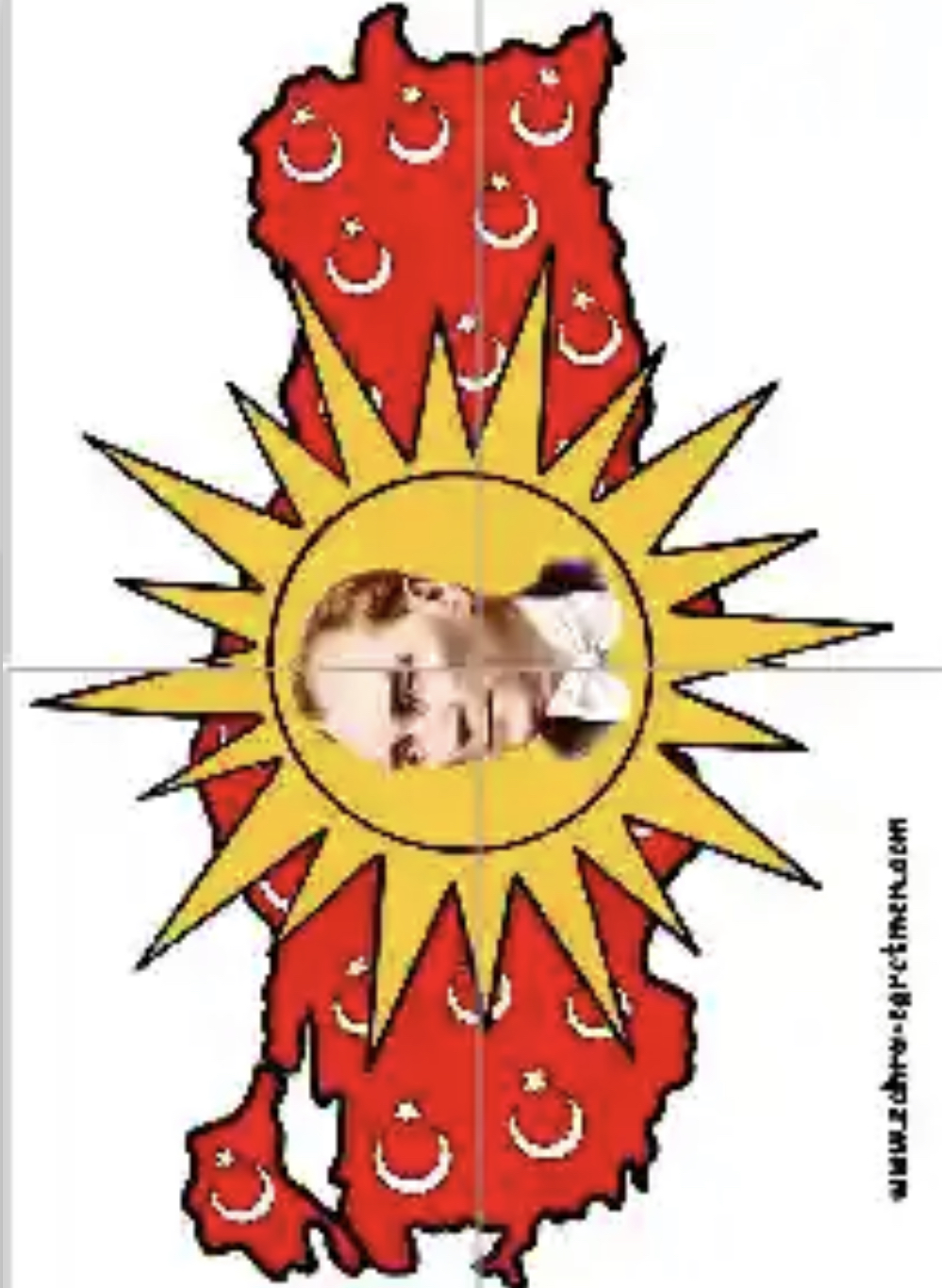 4 A4 Atatürk’lü Türkiye Haritası 19 Mayıs ( RENKLİ)