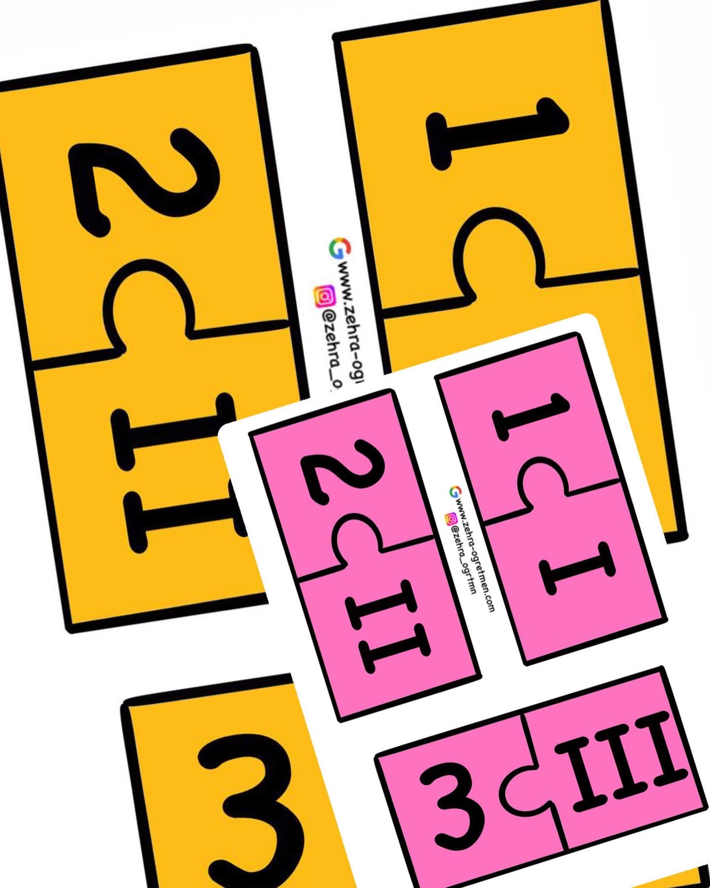 Romen Rakamları Puzzle Etkinliği