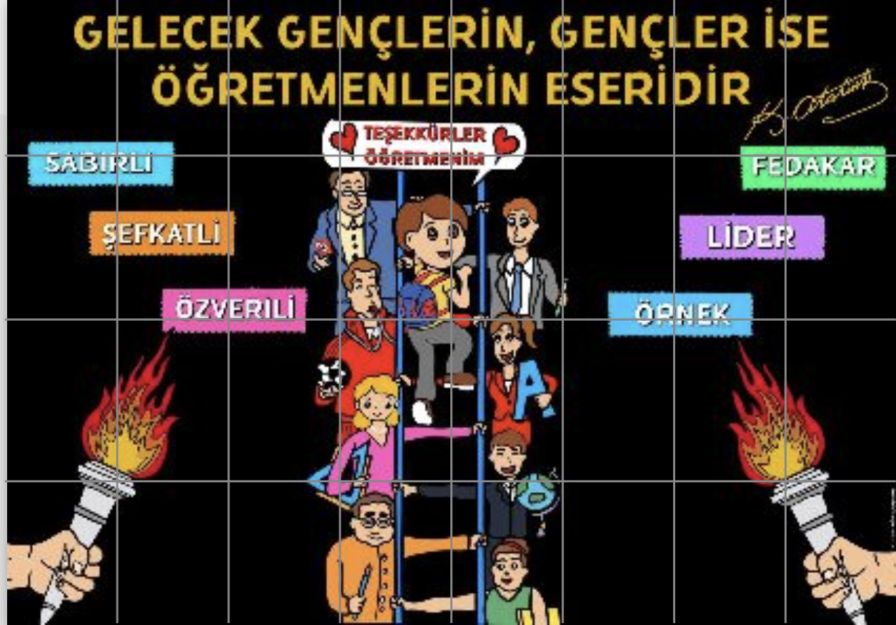32 A4 Gelecek Gençlerin Gençler İse Öğretmenlerin Eseridir RENKLİ