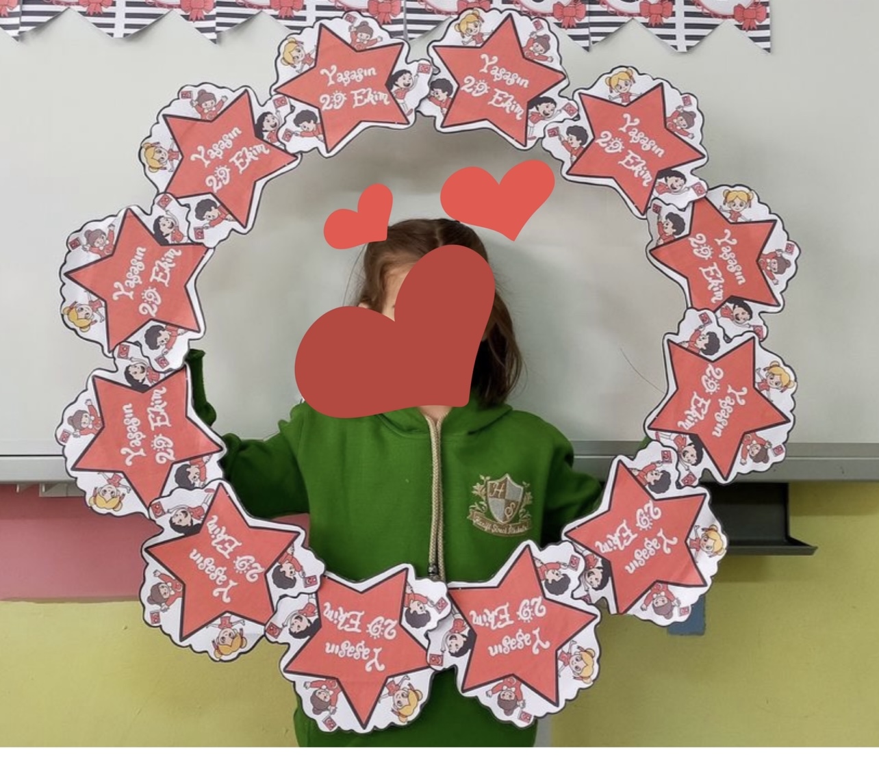 29 Ekim İçin Elde Tutmalık Kart ( Çember Anı Çercevesi)