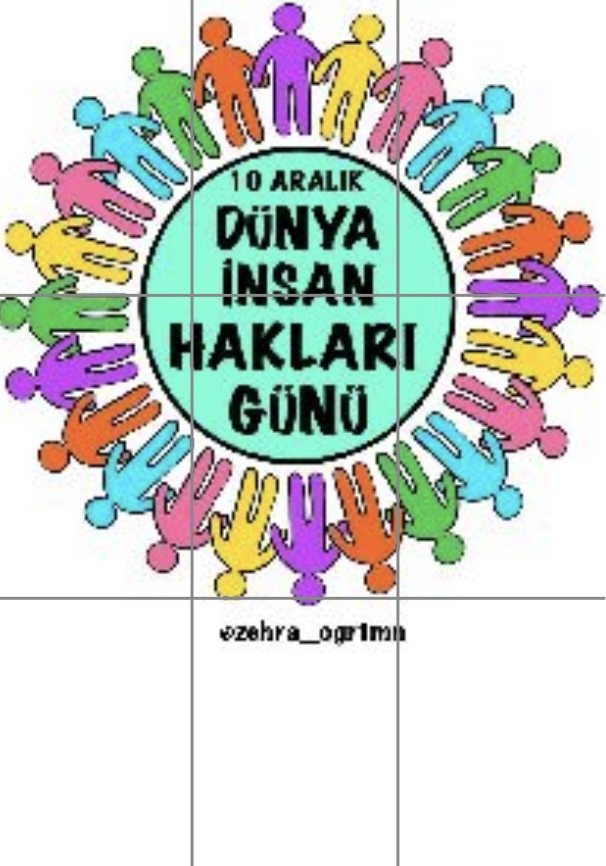 ( 9 a4) İnsan Hakları Günü Pano