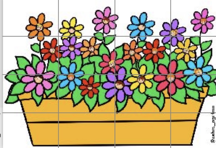 (16 a4 ) Öğretmenler Günü Saksıda Çiçekler