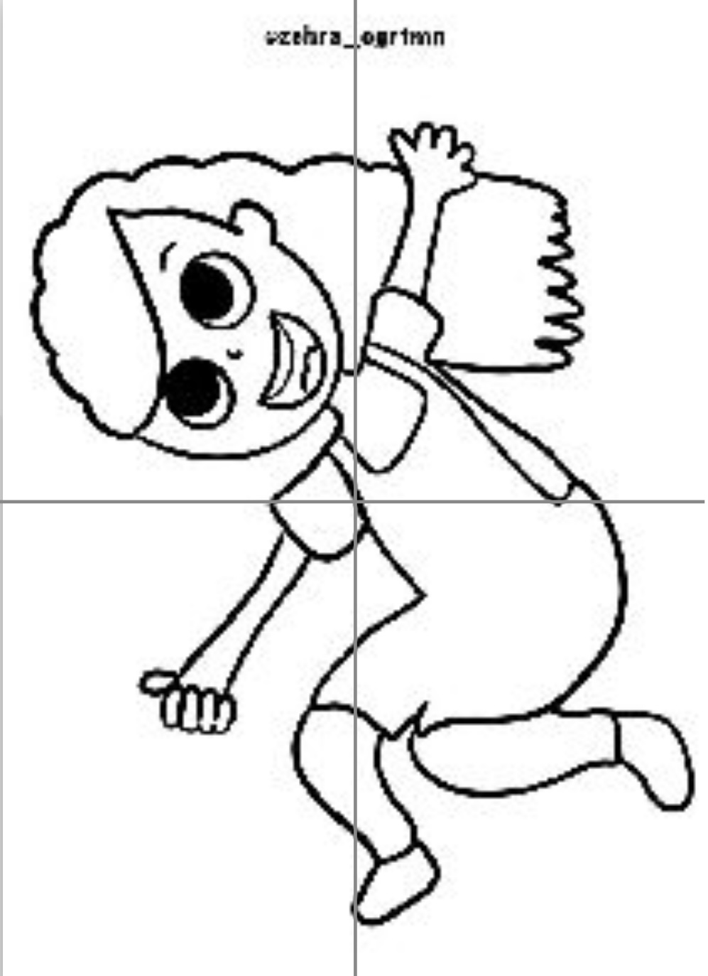 4 A4 Çocuklar RENKSİZ