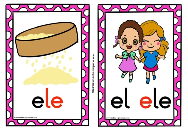 ELAKİN GÖRSEL OKUMA KARTLARI (58 KART) RENKLİ